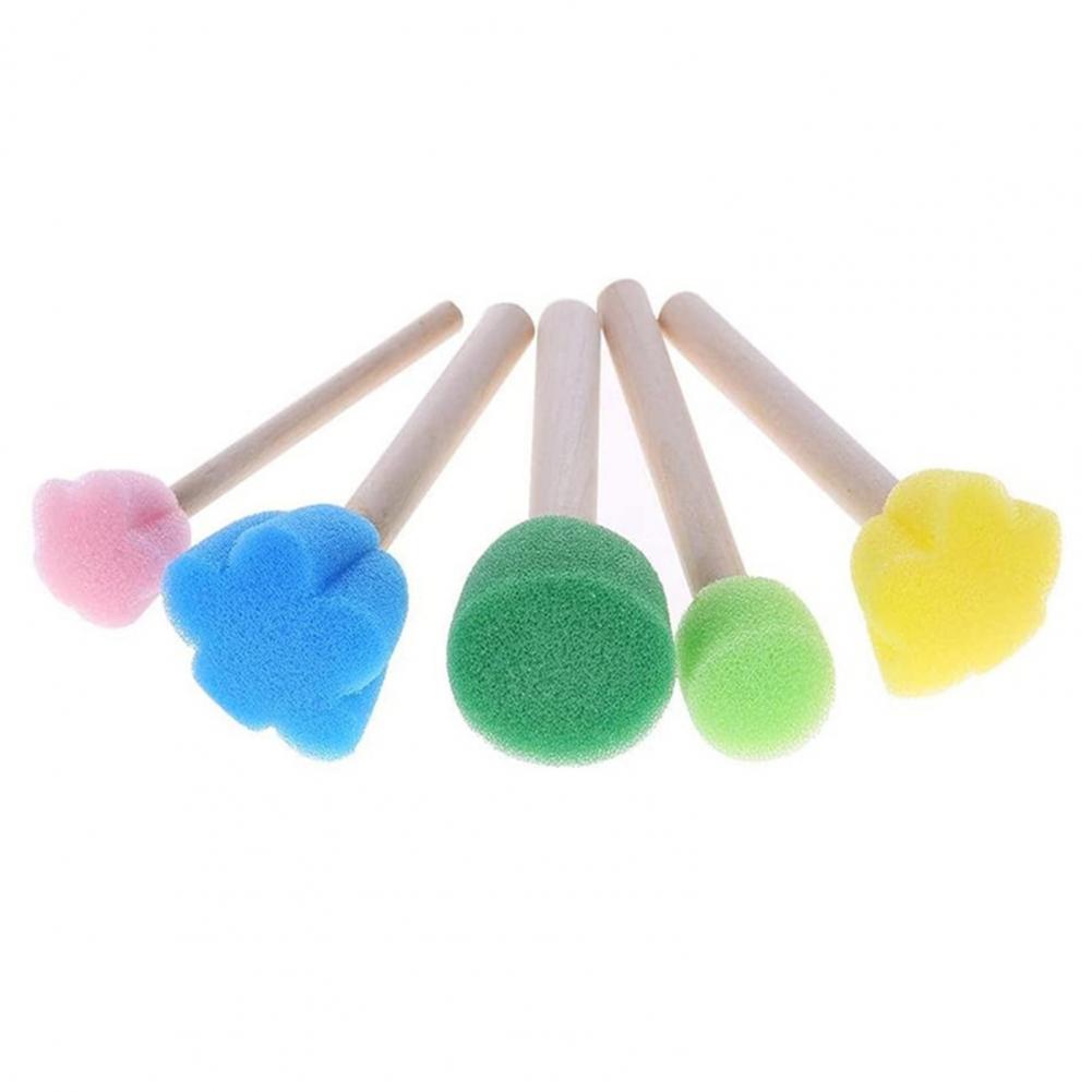 Woodworking For Beginners - 5Pcs/set Art Paint Sponge Stamp Stick