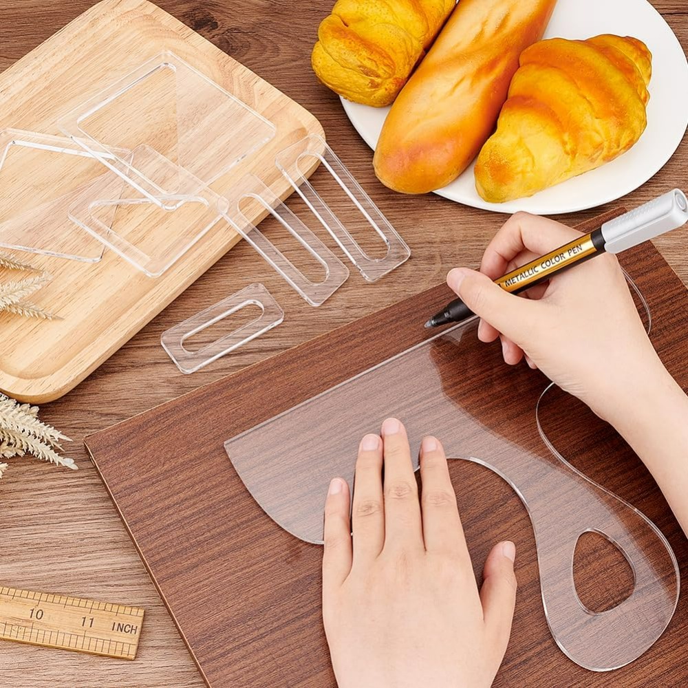 7Pcs Charcuterie Template Acry - Woodworking Studio recension och pris