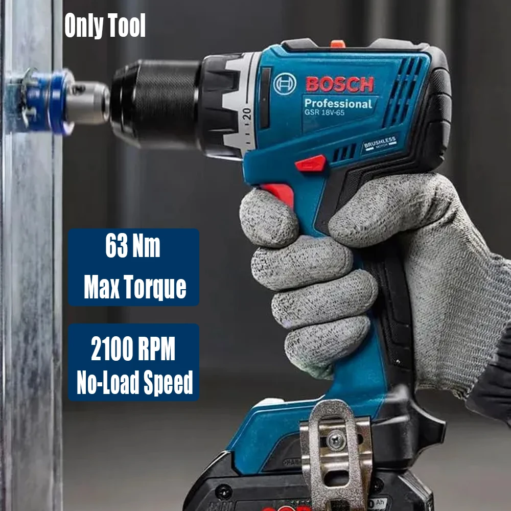 Bosch GSR 18V-65 Brushless Ele - Woodworking Power Tools recension och pris