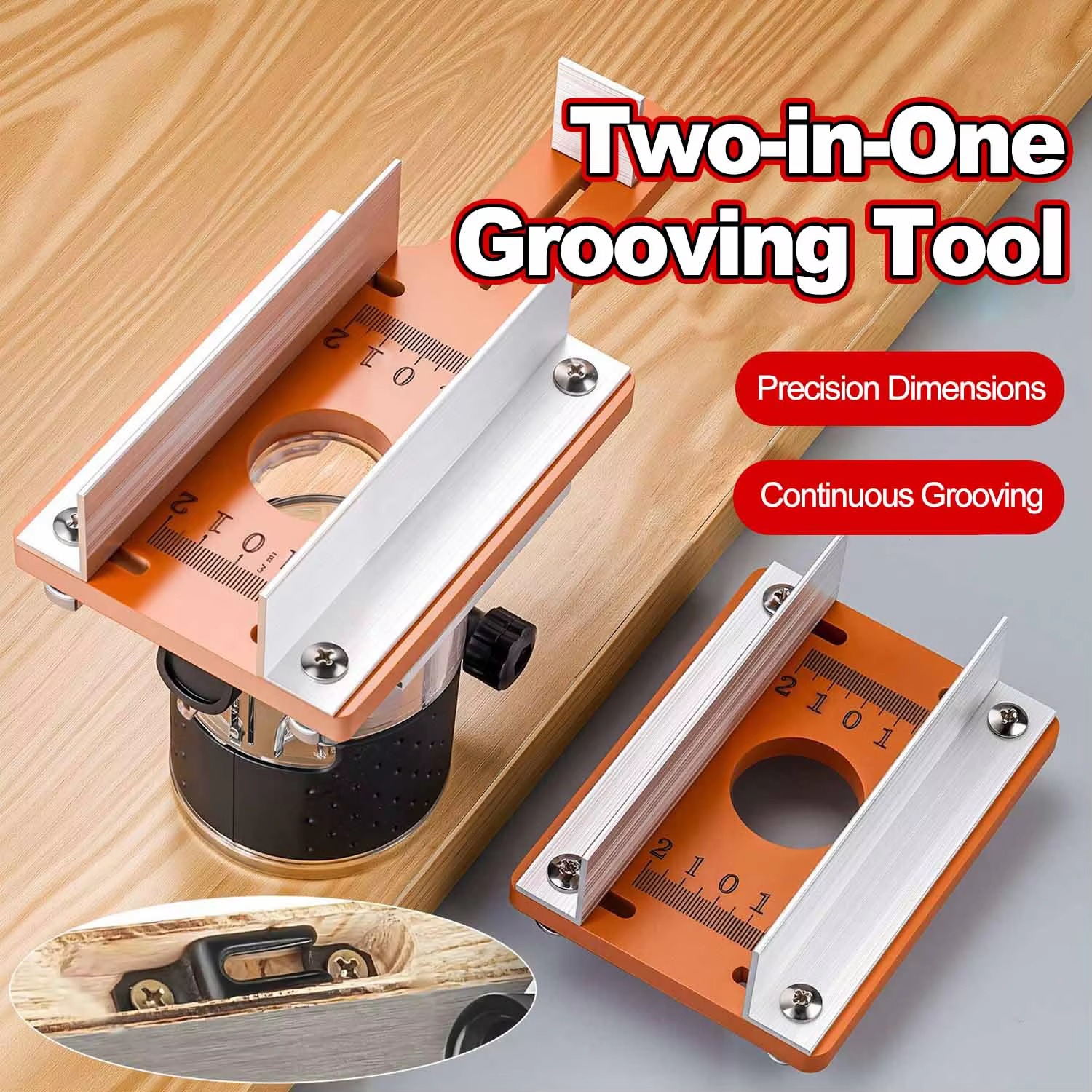 Wood Router Slotting Locator A - Woodworking Edge Trimmer recension och pris