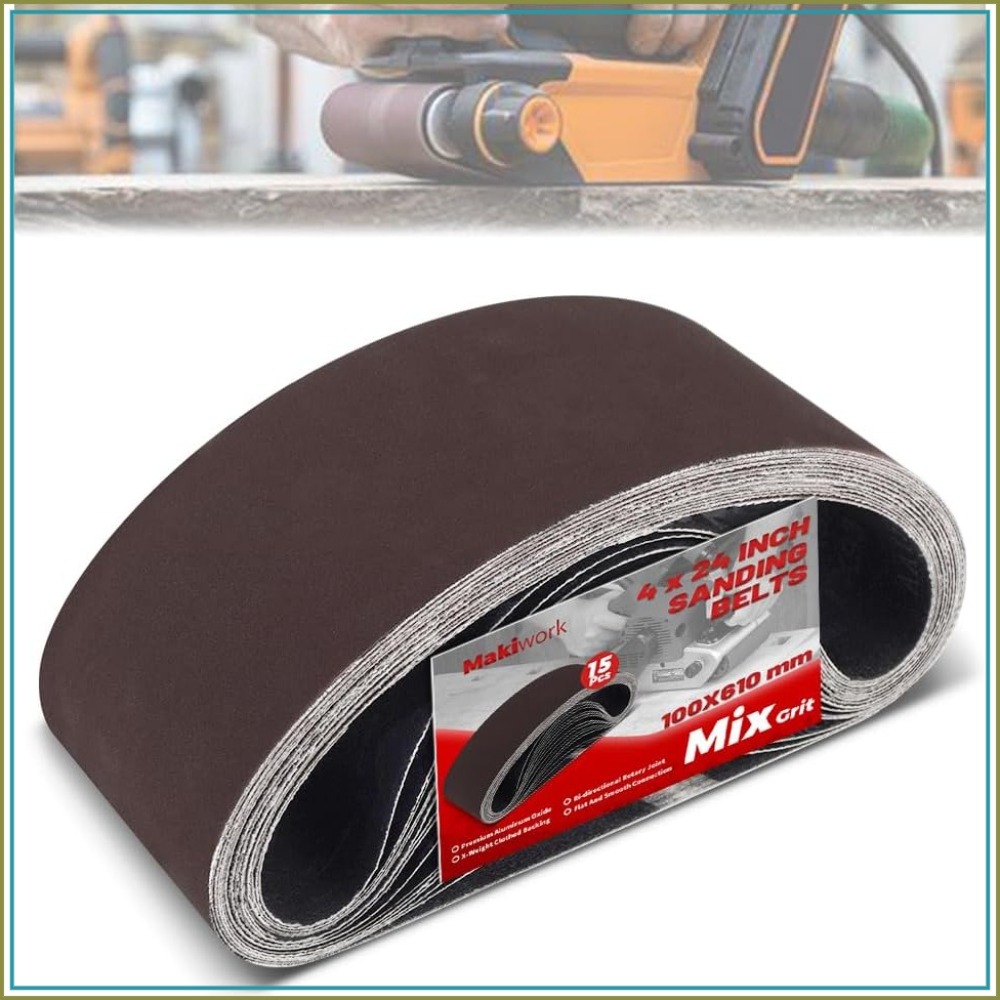 4x24 Inch Sanding Belts 15-Pac - Woodworking Product recension och pris
