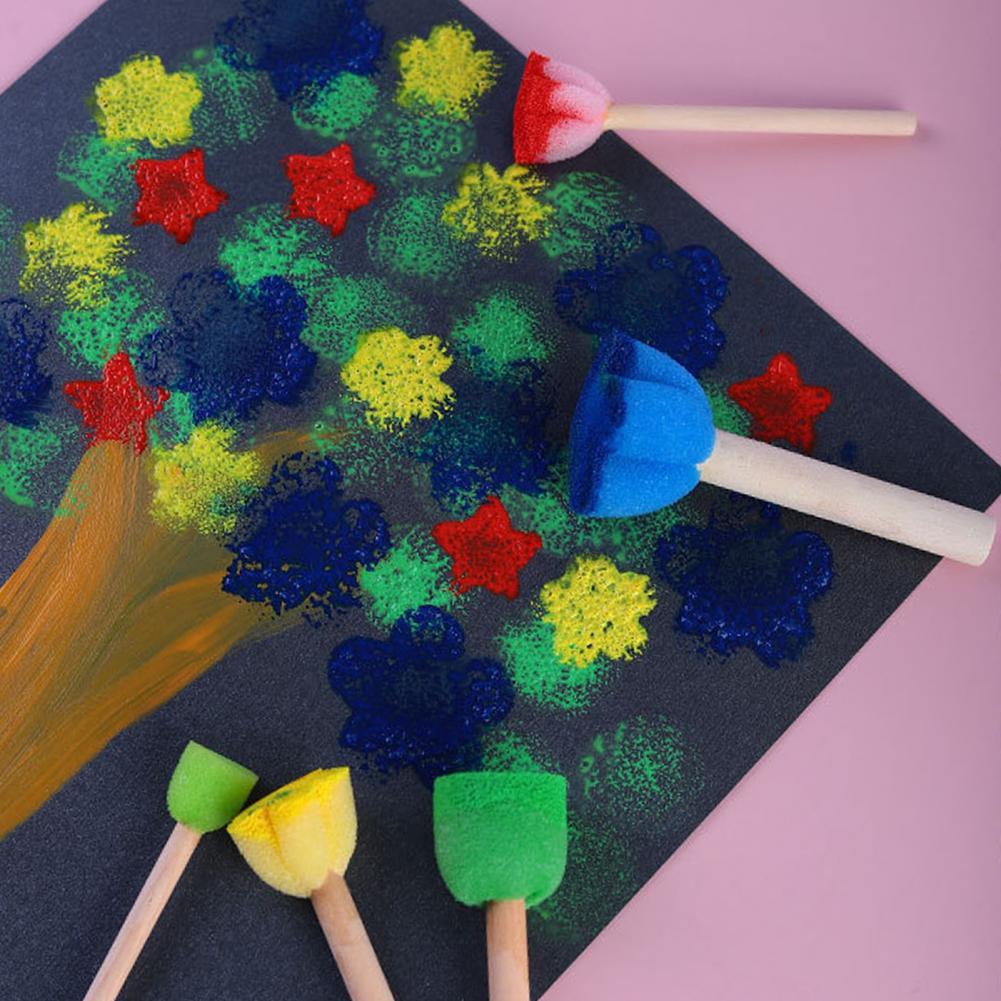 5Pcs/set Art Paint Sponge Stam - Woodworking For Beginners recension och pris