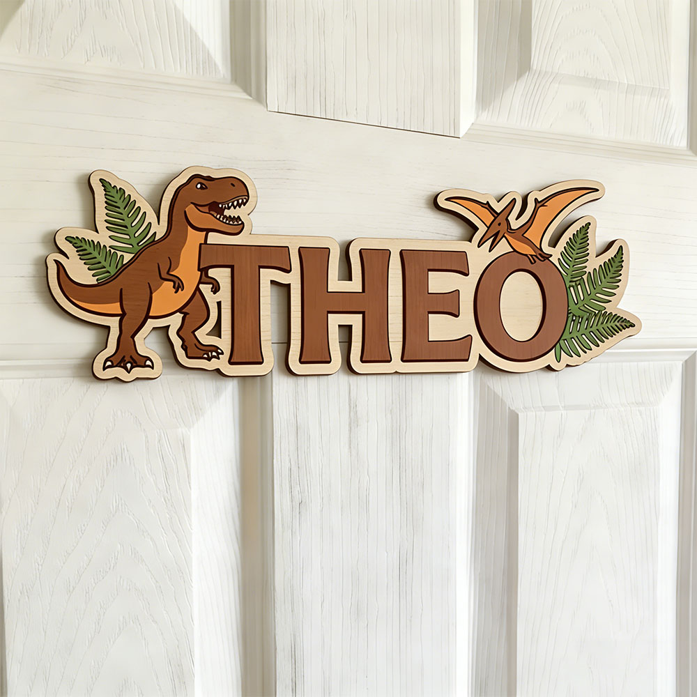 Personalized Dinosaur Name Sig - Woodworking For Beginners recension och pris