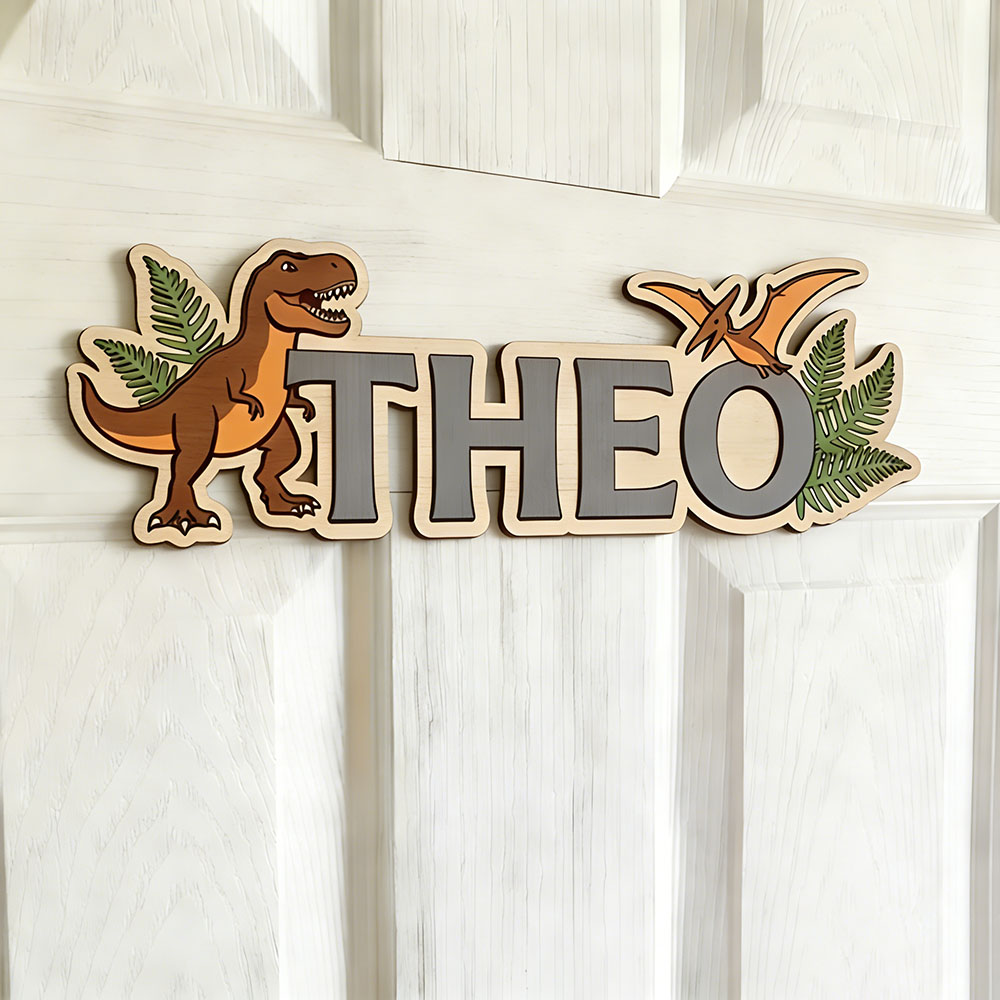 Personalized Dinosaur Name Sig - Woodworking For Beginners recension och pris