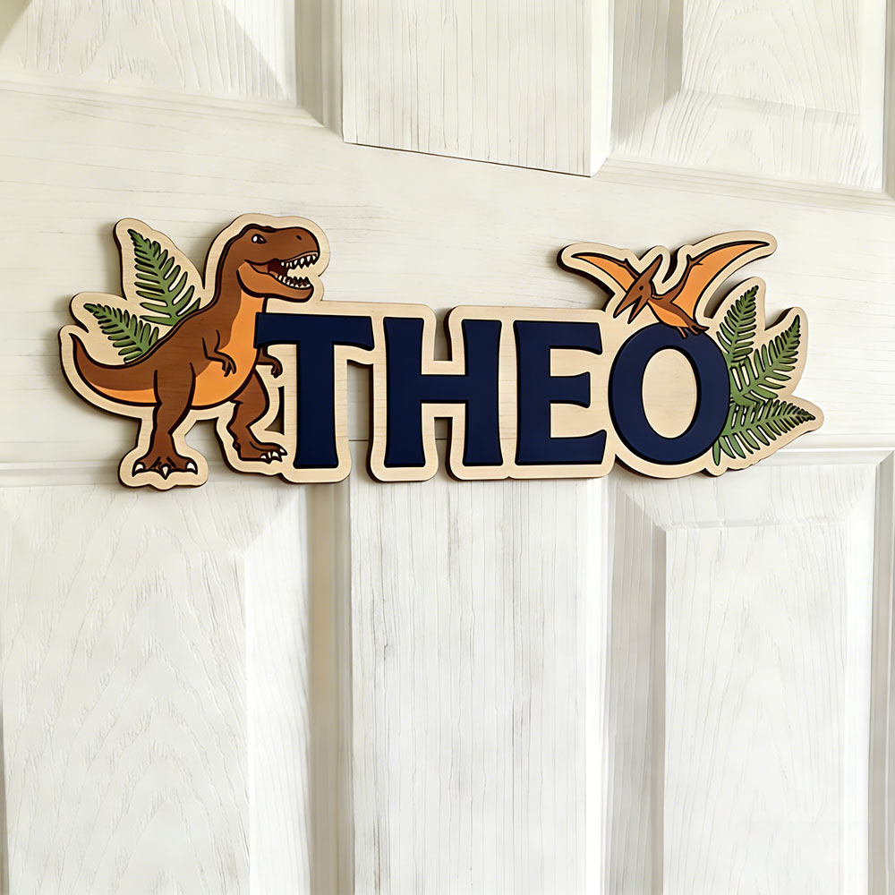 Personalized Dinosaur Name Sig - Woodworking For Beginners recension och pris