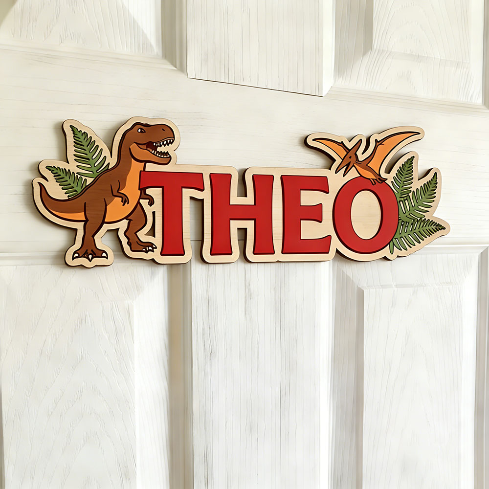 Personalized Dinosaur Name Sig - Woodworking For Beginners recension och pris