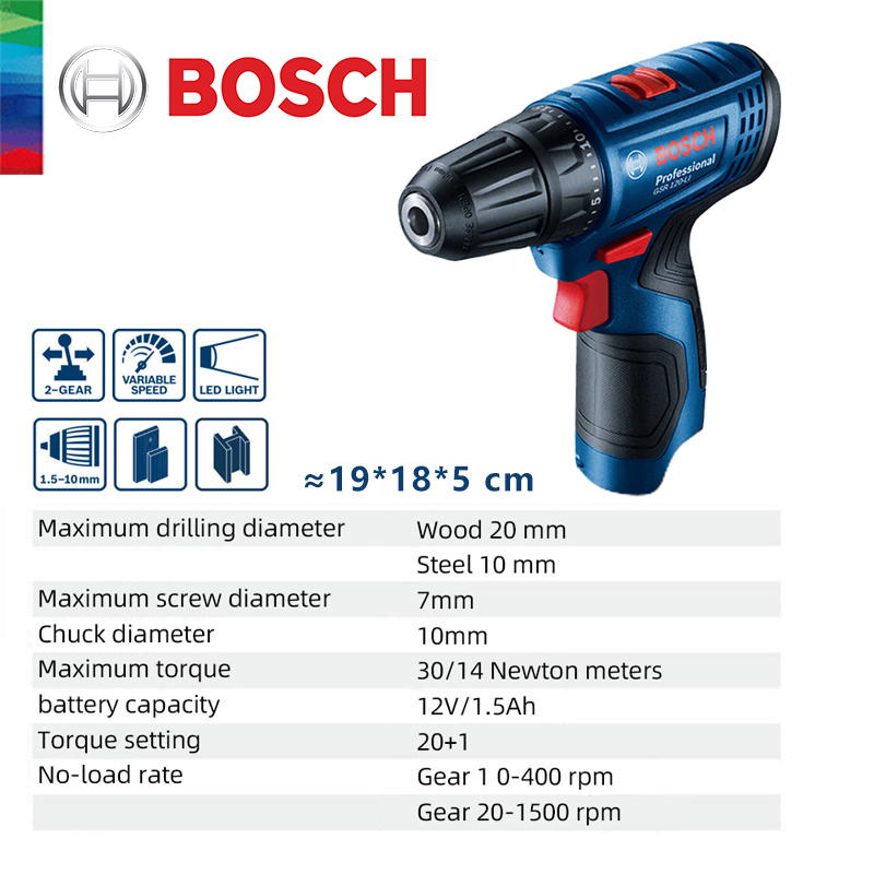 Bosch GSR 120-LI 12V Lithium E - Woodworking Power Tools recension och pris